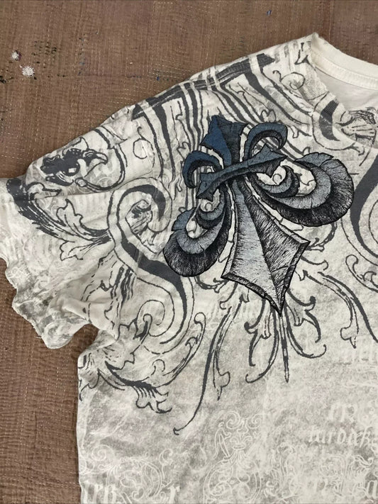 2000s affliction Graphic T-Shirt Mens Large Grunge Wings New Fashion Style Couple Tops Pure Cotton Shirt