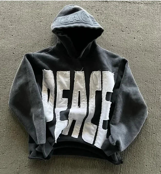 American Double-Sided Plaid Loose Zipper Hoodie Men Y2K New Harajuku Hip-Hop Gothic Couple Casual Joker Sweatshirt Street Wear