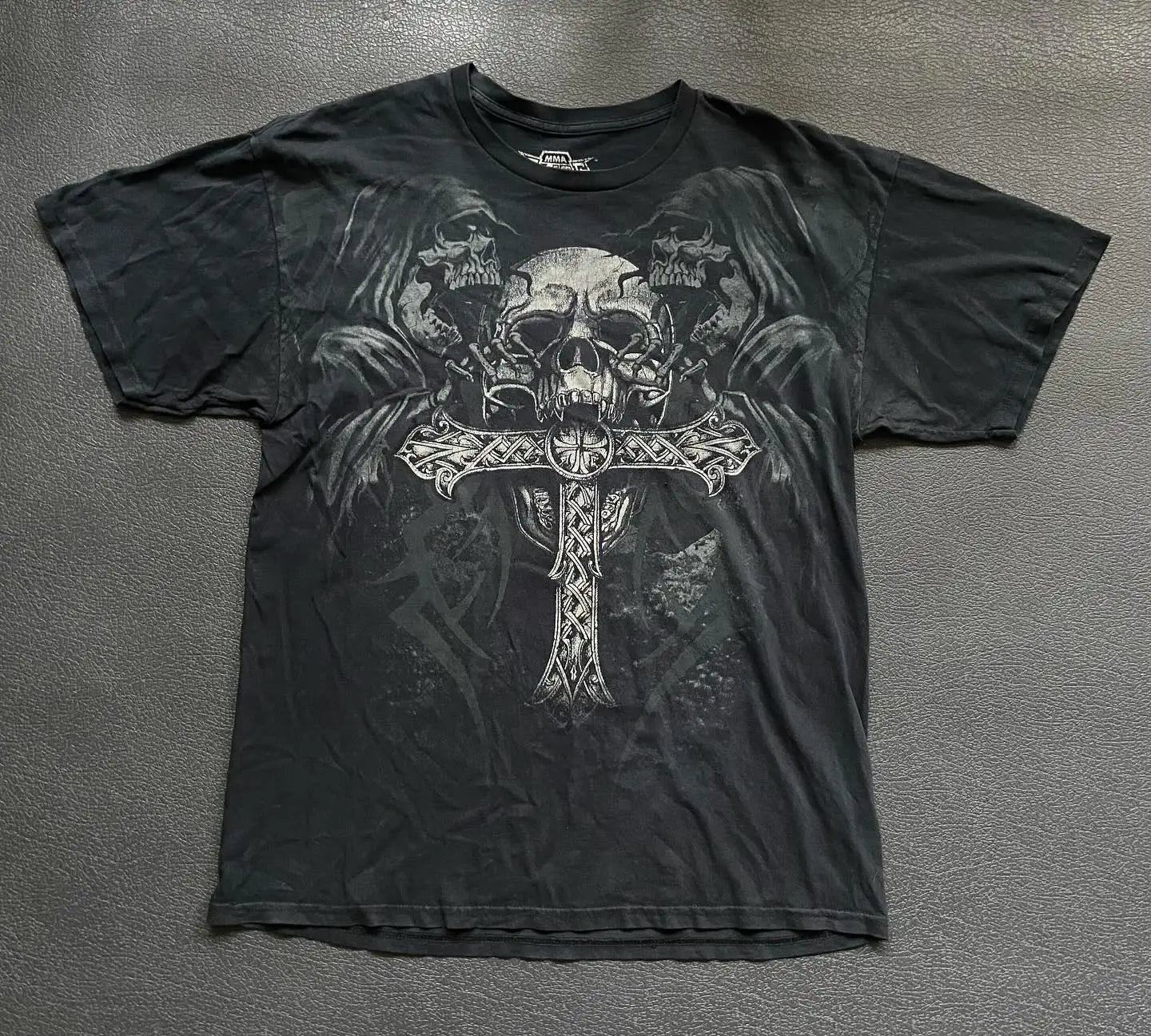 2000s Graphic T Shirts Suffering Skeleton Print Top Y2K Angel Hip Hop Harajuku high steet Plus Size Loose shirt Fashion Clothing