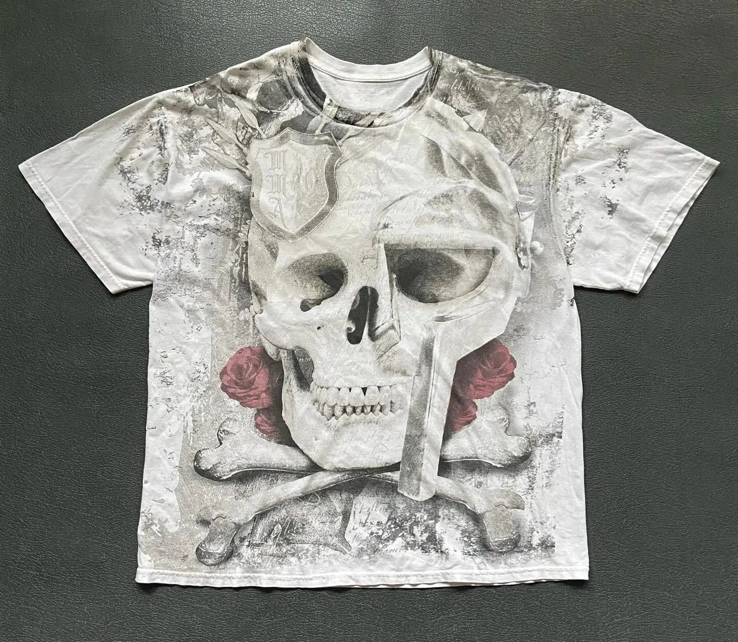2000s Graphic T Shirts Suffering Skeleton Print Top Y2K Angel Hip Hop Harajuku high steet Plus Size Loose shirt Fashion Clothing