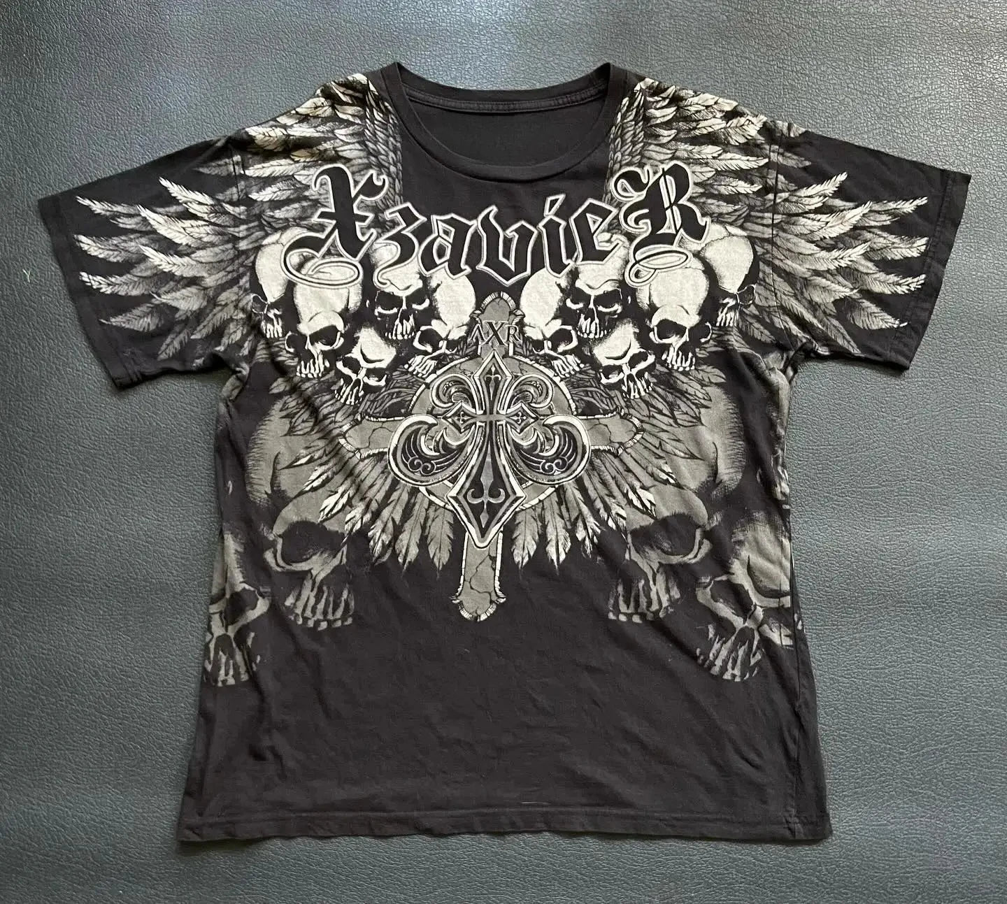 2000s Graphic T Shirts Suffering Skeleton Print Top Y2K Angel Hip Hop Harajuku high steet Plus Size Loose shirt Fashion Clothing
