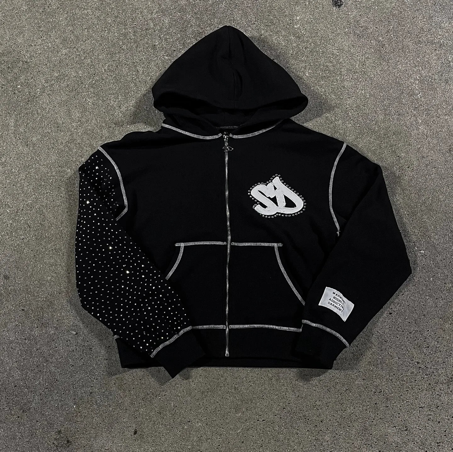 American Double-Sided Plaid Loose Zipper Hoodie Men Y2K New Harajuku Hip-Hop Gothic Couple Casual Joker Sweatshirt Street Wear