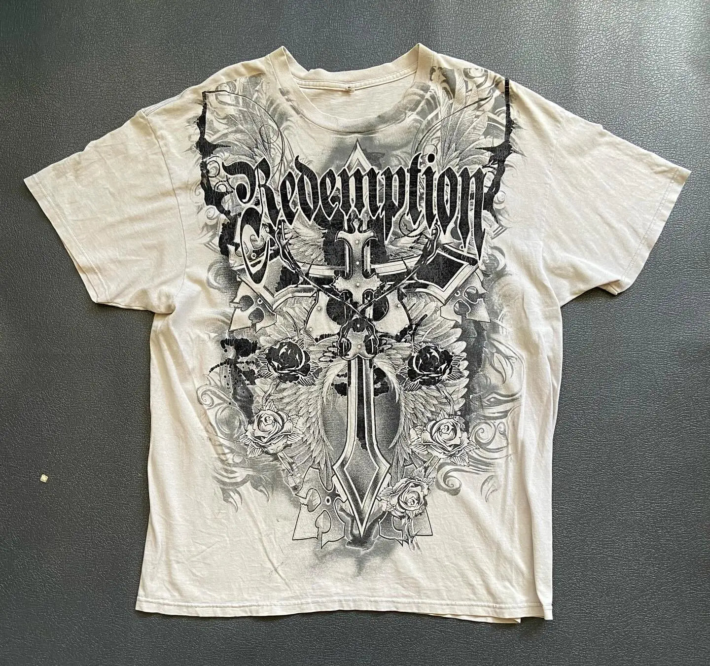 2000s Graphic T Shirts Suffering Skeleton Print Top Y2K Angel Hip Hop Harajuku high steet Plus Size Loose shirt Fashion Clothing