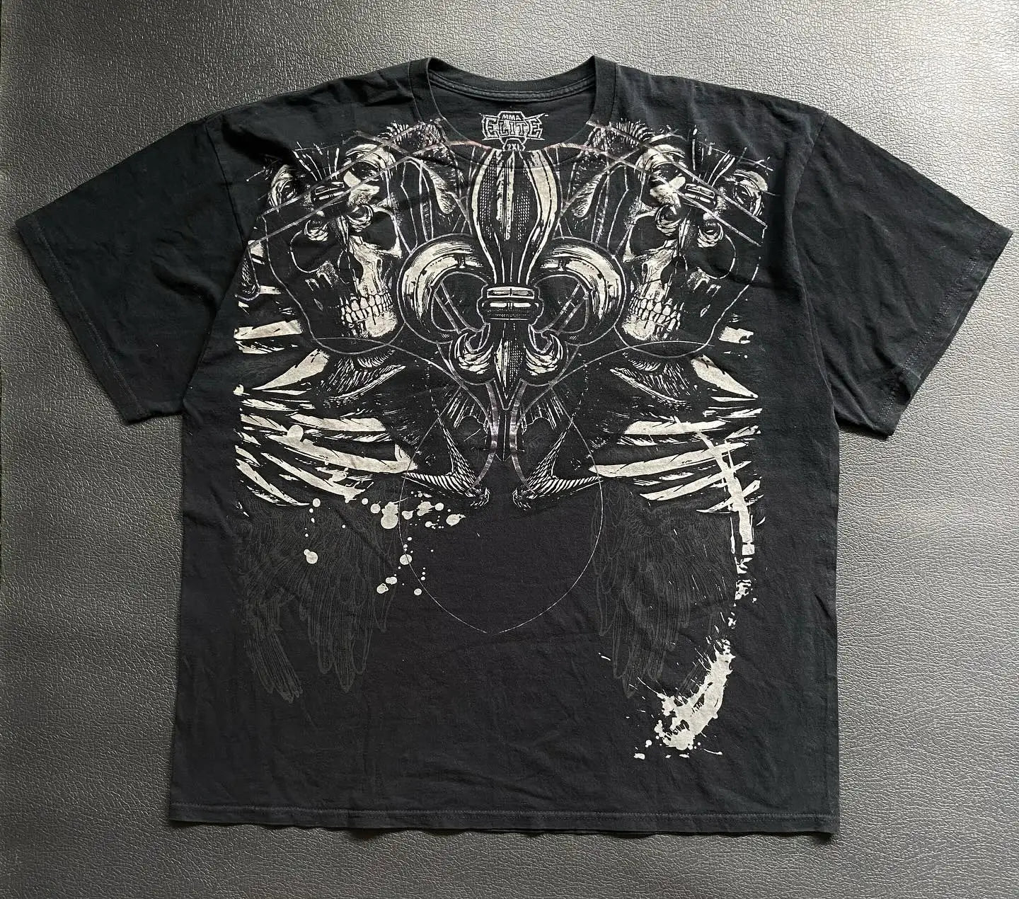 2000s Graphic T Shirts Suffering Skeleton Print Top Y2K Angel Hip Hop Harajuku high steet Plus Size Loose shirt Fashion Clothing